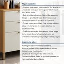 Ver imagem 7 de Balcão para Cozinha 1 Porta 3 Gavetas 80cm em MDF Nobre Bege/Cinamomo/Off White