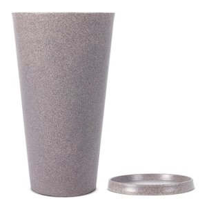 Kit Vaso e Prato Cônico Aldora Pedra 45 Terrano