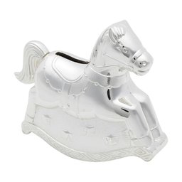 Cofre De Zinco Prateado Cavalinho Baby Prestige - 1