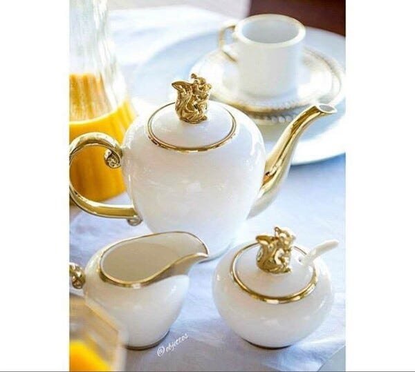 jogo de chá de porcelana: Charme na sua mesa