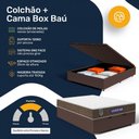 Ver imagem 6 de Cama Box Baú + Colchão Gazin de Molas Ensacadas One Face Air Light Casal 138 cm