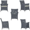 Ver imagem 3 de 4 Poltronas e 1 Mesa Igapó Alumínio Marrom Corda Náutica E3 Prata