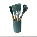 Ver imagem 1 de Kit 7 Peças Utensílios de Cozinha Homeland Verde Claro.