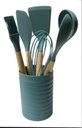 Ver imagem 2 de Kit 7 Peças Utensílios de Cozinha Homeland Verde Claro.