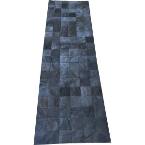 Tapete de couro cinza tingido 0,60x2,00 sem bordas pç 10x10