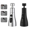 Extensor Giratório P/torneira 3 Jatos Bico Aerador Gira 360°:preto - 1