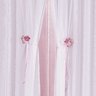 Cortina Buquê Varão Seda Light e Voal Quarto Menina 2,00 x 1,70 Metros - Rosa - 2