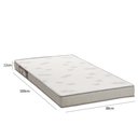 Ver imagem 2 de Colchão Solteiro Ortobom Light Espuma D23 Liso 12x88x188