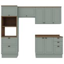 Ver imagem 4 de Armário de Cozinha Compacta Modulada 2,70m 10 Peças Iluminata Genialflex