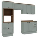 Ver imagem 3 de Armário de Cozinha Compacta Modulada 2,70m 10 Peças Iluminata Genialflex