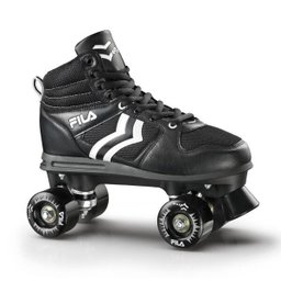 Patins Fila Quad Roll Verve Black ABEC 7 Preto E Branco - 42 - 1