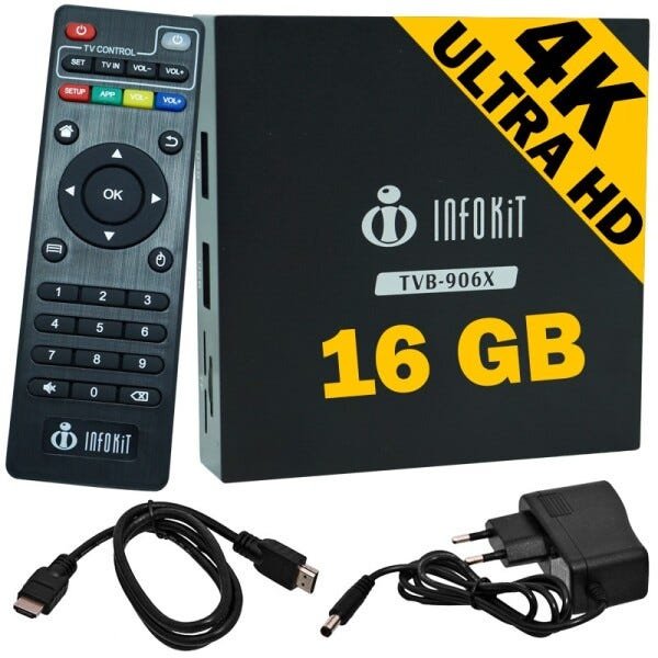 Aparelho Conversor Smart Box TV 16Gb Android 6.0 Infokit TVb-906x 4K 3D Hd Wifi é ruim? Aparelho Conversor Smart Box TV 16Gb Android 6.0 Infokit TVb-906x 4K 3D Hd Wifi é boa?