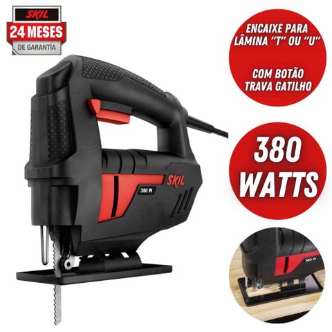 Serra Tico Tico Elétrica Skil 4380 127V 380W Com Cortes de Até 55m em Madeira + Lâmina