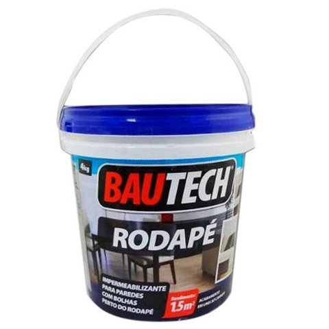 Argamassa Impermeabilizante para Rodapés Branca Bautech 4kg