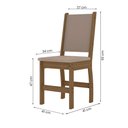 Ver imagem 4 de Kit Mesa de Jantar Bellagio 108x68 Cm com 4 Cadeiras Clara Carvalho/off White/savana