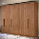 Ver imagem 1 de Guarda Roupa Casal 239cm 8 Portas 4 Gavetas Vortex Jatobá S01 - Mpozenato