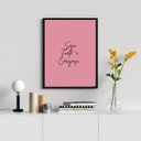 Ver imagem 2 de Quadro Seja Forte e Corajosa- rosa 24x18cm - com Vidro:madeira Branca