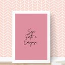 Ver imagem 1 de Quadro Seja Forte e Corajosa- rosa 24x18cm - com Vidro:madeira Branca