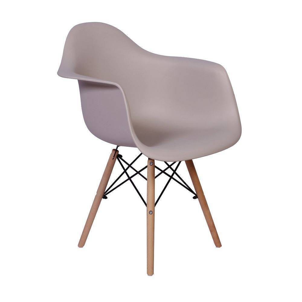 Cadeira Charles Eames Wood Daw com Braços - Design - Nude