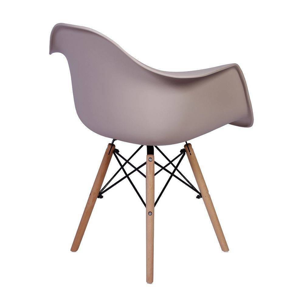 Cadeira Charles Eames Wood Daw com Braços - Design - Nude - 2