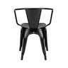Kit 2 Cadeiras Tolix com Braços e 4 Cadeiras Tolix sem Braços - Iron - Preto - 4