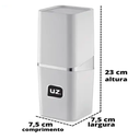 Ver imagem 2 de Porta Escova Uz C/tampa Br Metal.slim Uz543-brmt