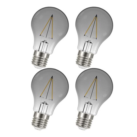 Lâmpada Led Fumê 30w Iluminação Kit 4 Unid. Decorativa Vintage Branco Quente Retrô Multifilamento Lu