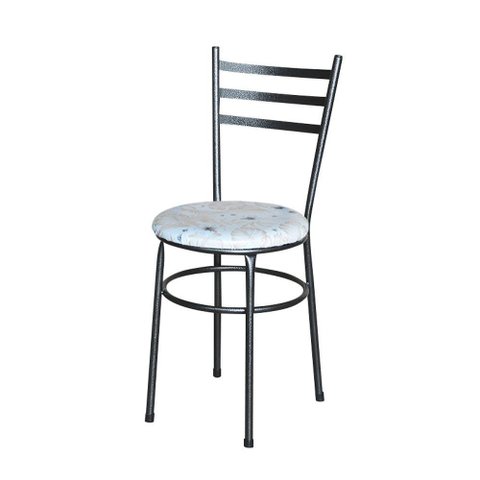 Cadeira para Mesa Epoxi Preta Craqueada Assento Floral Cor:floral Areia