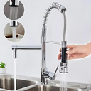 Ver imagem 6 de Torneira Cozinha Gourmet Bancada Monocomando Cromado 2 Jato:cromado
