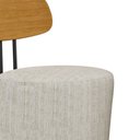Ver imagem 5 de Poltrona Decorativa 54cm Inter Linho Off White com Bege - Sallar Home