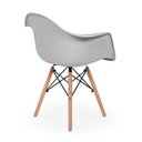 Ver imagem 2 de Cadeira Charles Eames Wood Daw com Braços - Design - Cinza
