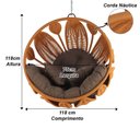 Ver imagem 6 de Balanço Petala Corda Náutica Alumínio Jardim Trama Original Terra Cota