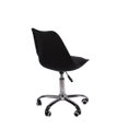 Ver imagem 2 de Cadeira Eiffel Office Giratória Polipropileno Preto Base com Rodinhas Escritório