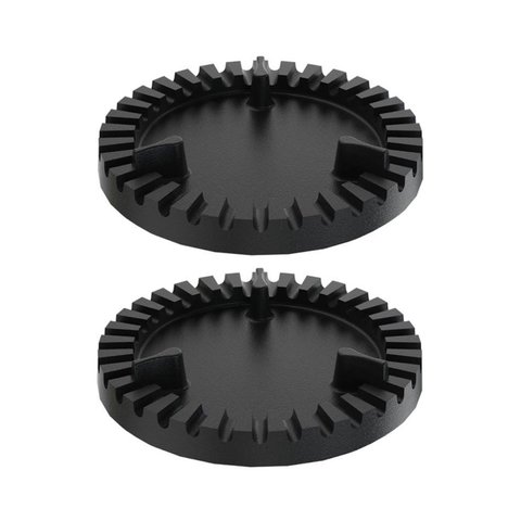 Kit 2 Espalha Chama de Fogão Queimador Duplo Ferro 8,5cm
