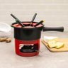 Conjunto para Fondue Viena 8pçs Forma com Queimador Vermelho - 5