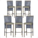 Ver imagem 1 de 6 Banqueta em Alumínio Roma Fendi Corda Náutica Tecido 8