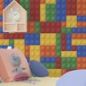 Papel de Parede Adesivo Brinquedo Bloco Montar Colorido 3m - 1