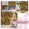 Papel de Parede Adesivo Brinquedo Bloco Montar Colorido 3m - 5