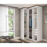 Guarda Roupa de Canto Reto 3 Portas MDF Lotus Belmax:Branco - 3