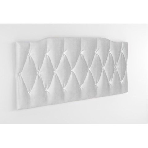 Cabeceira Painel Estofada Casal 1,40 Dobrável Cama Box Nicole Branco Courino