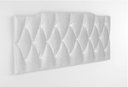 Ver imagem 1 de Cabeceira Painel Estofada Casal 1,40 Dobrável Cama Box Nicole Branco Courino