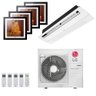 Ar-condicionado Multi Split Inverter Lg 48.000 (4x Evaporadora Artcool Gallery 9.000 + 1x Evap Casse - 1