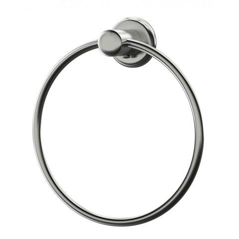 Porta toalha argola inox turim banheiro Civitt Preteada