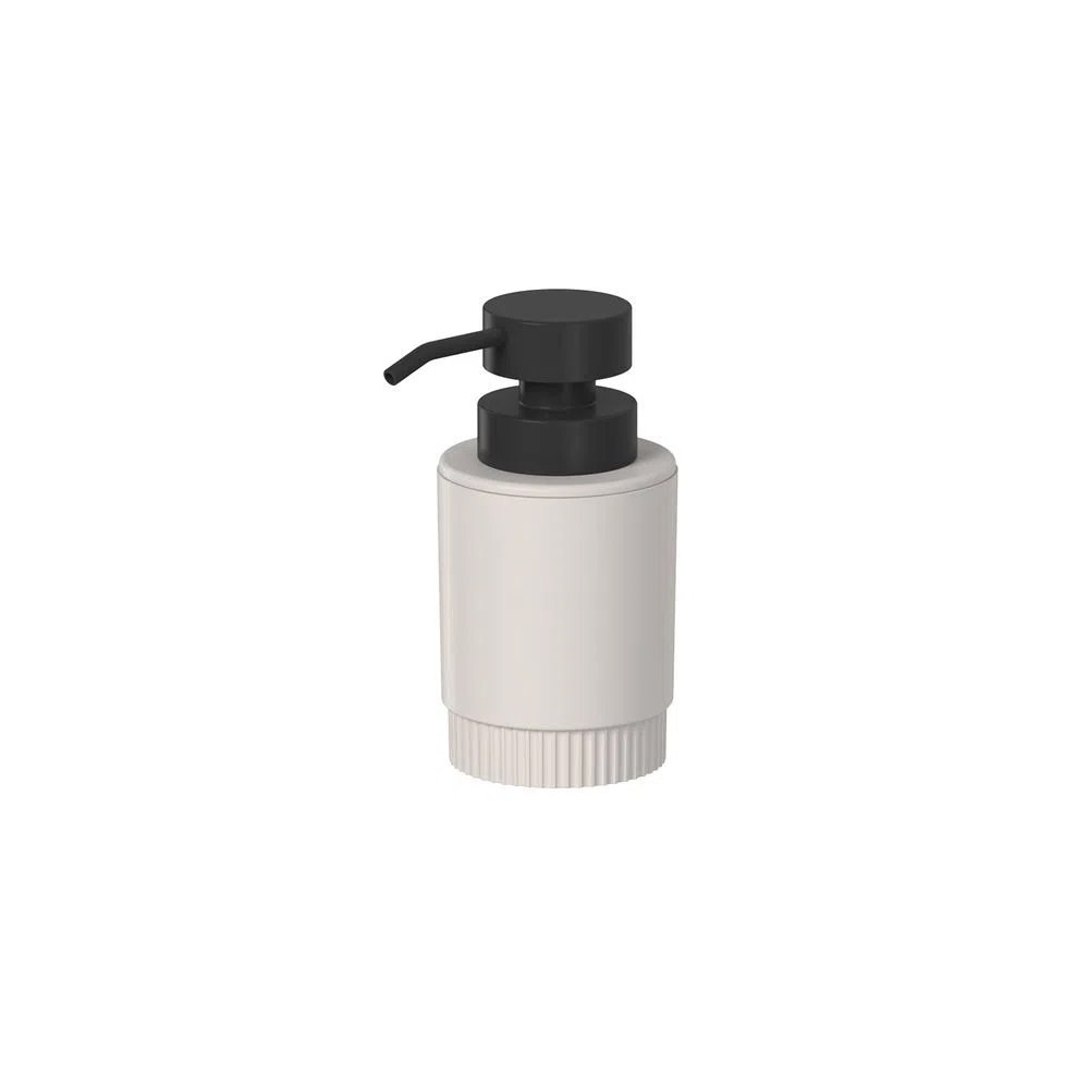 Dispenser Porta Sabonete Líquido Saboneteira com Válvula Ou:Bege - 1