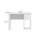 Ver imagem 7 de Mesa Escrivaninha para Escritório Office Mdp Qmovi: Branco