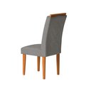 Ver imagem 6 de Kit 2 Cadeiras Estofadas de Jantar Tulipa - Mdf em Veludo Pés em Madeira - Vintage Decor - Grafite