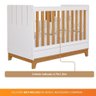 Berço Minicama Infantil Americano Grade Fixa Regulagem de Altura Mdf Biscoito Permobili Branco - 6