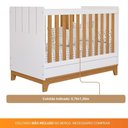 Ver imagem 6 de Berço Minicama Infantil Americano Grade Fixa Regulagem de Altura Mdf Biscoito Permobili Branco