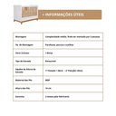 Ver imagem 7 de Berço Minicama Infantil Americano Grade Fixa Regulagem de Altura Mdf Biscoito Permobili Branco