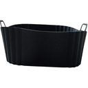 Ver imagem 7 de Kit 3 Peças Forro para Air Fryer Quadrada 21cm ,colher de 22 Cm e Colher de 27cm em Silicone Preto -